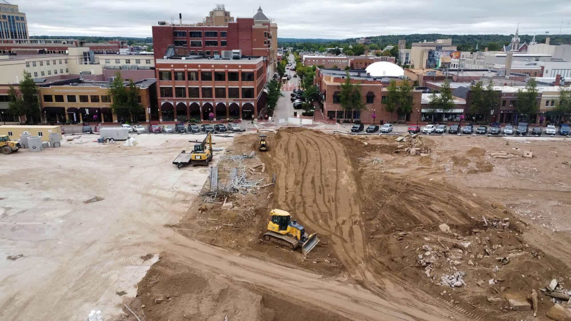 Downtown Wausau Street progress